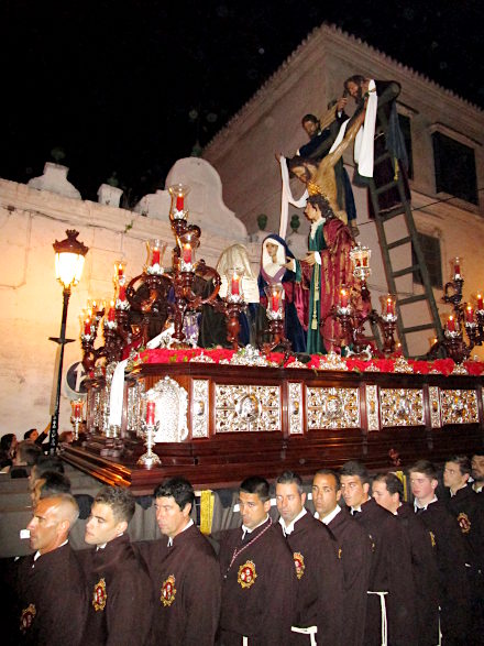 Cofradía del Santísimo Cristo de la Buena Muerte during the Processions in Holy Week in Vélez-Málaga, copyright Lutz Dausend