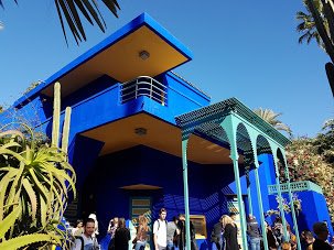 marrakesh foto van Yves Saint Laurent blauw huis
