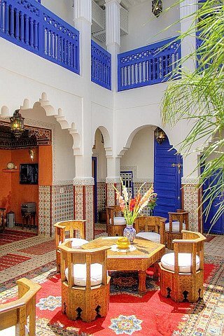 Traditional modern hotel Riad dar Colline in Marrakech