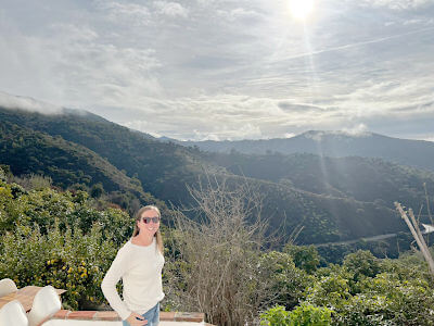 Sanne in the scenery of the Axarquia