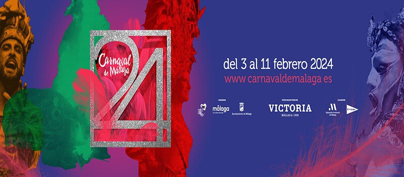 Poster für Carnival in Malaga in Februar 2024
