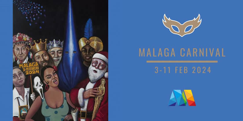 Poster Malaga Carnival 3-11 Februar 2024