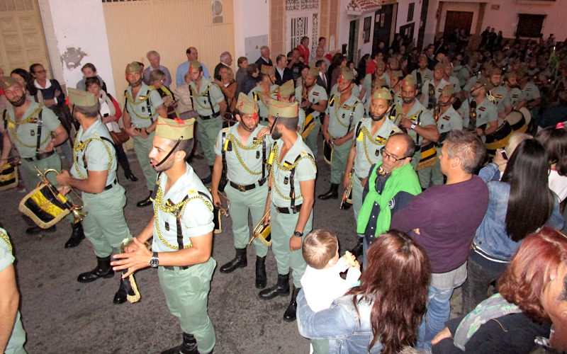The Spanish Legion marches during Holy Week in Vélez-Málaga. Copyright Lutz Dausend