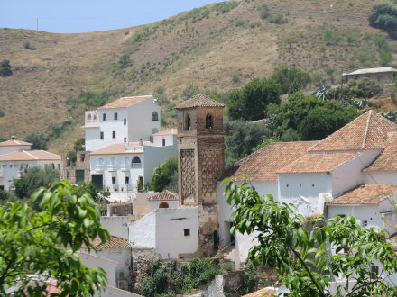 View of the center with church in Salares