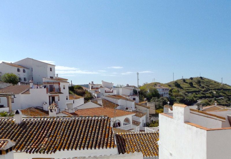 View from upper terrace over Sedella.
