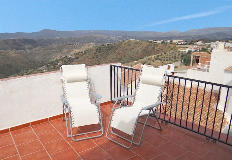from the sun terrace you have a fantastic vie over the Axarquía