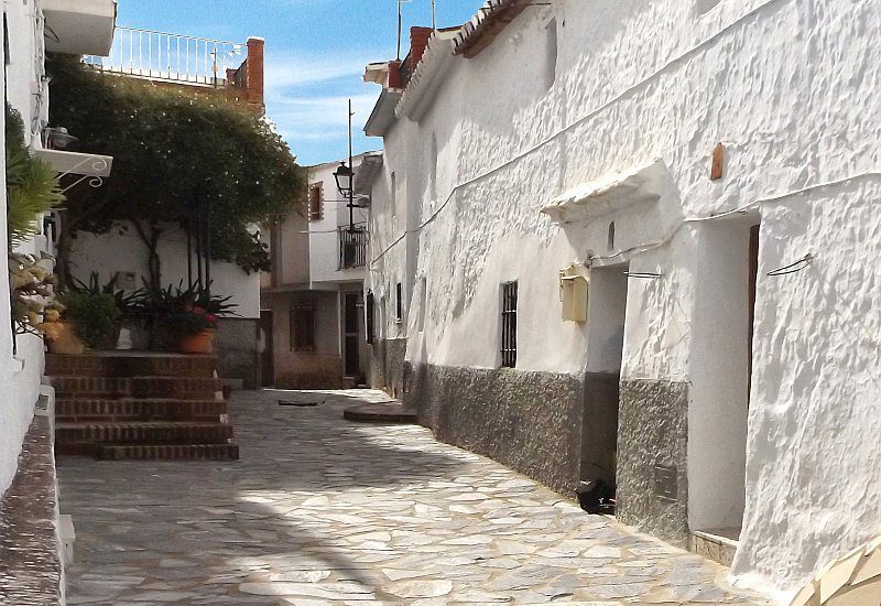 Romantic street in Canillas de Aceituno.