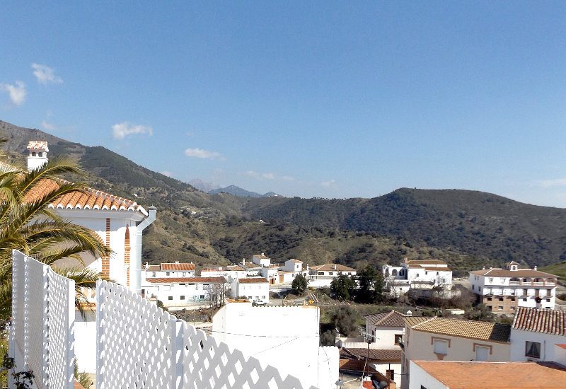 View above Sedella from the upper terrace