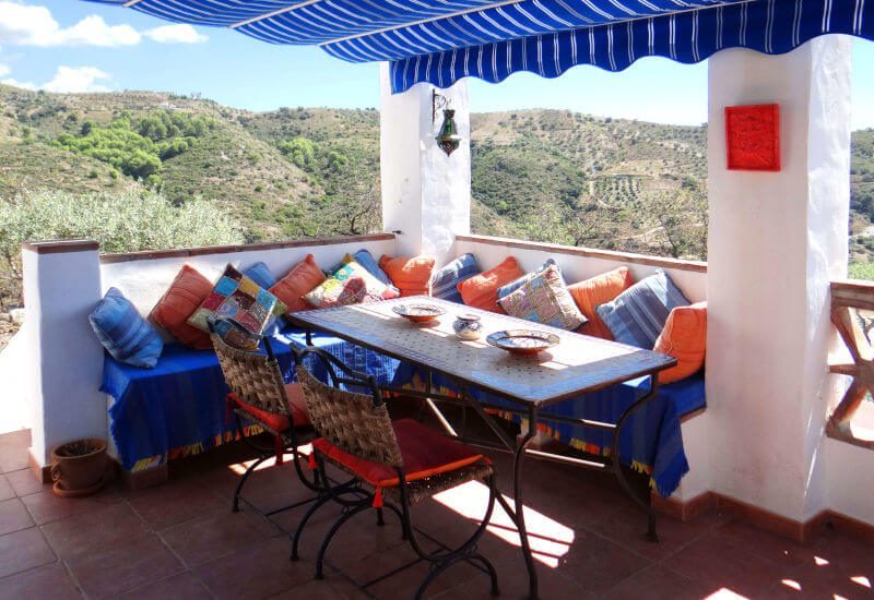 Upper Terrace is wide enough for a big table for all your guests