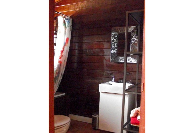 Separate bathroom with window