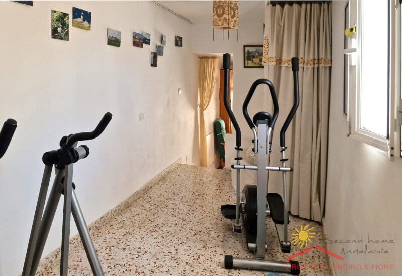 sportuitrusting staan in de speciale oefenzaal