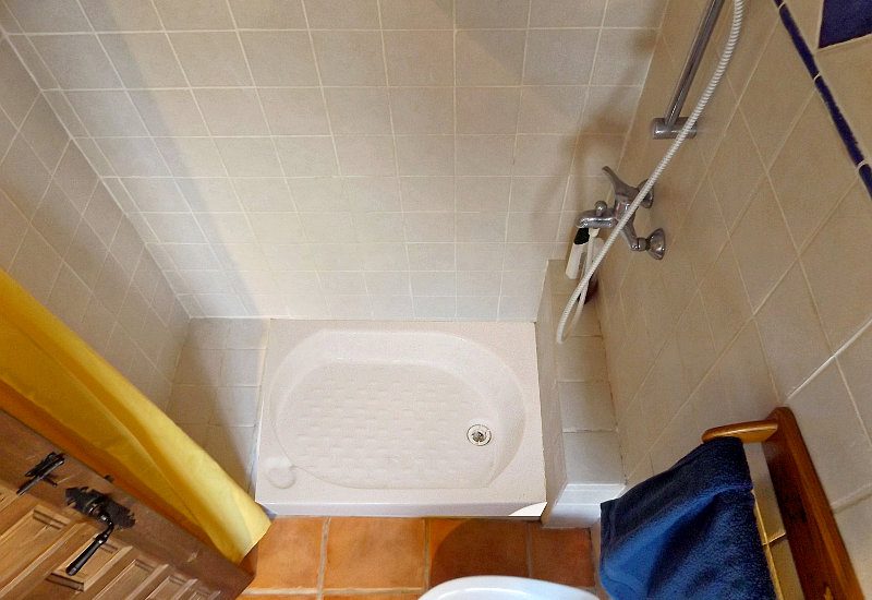 Shower of the bathroom.