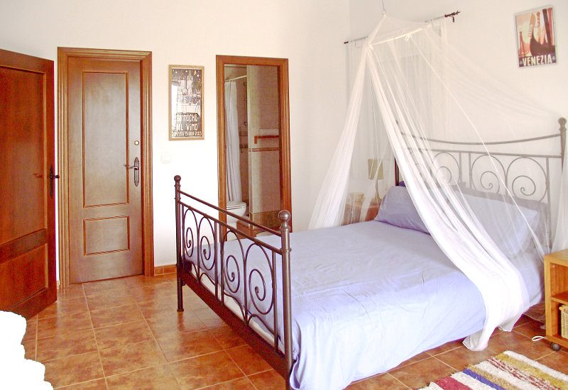 Master bedroom has an ensuite bathroom and a lot of space.