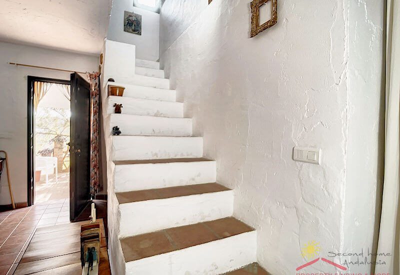 Traditional stairs to the upper floor