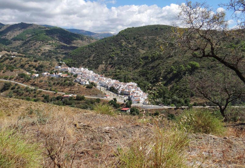 View on the nearby village