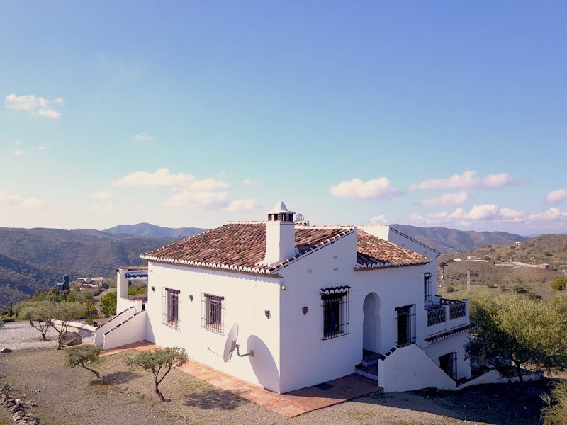 Finca Ladera drone view from the side