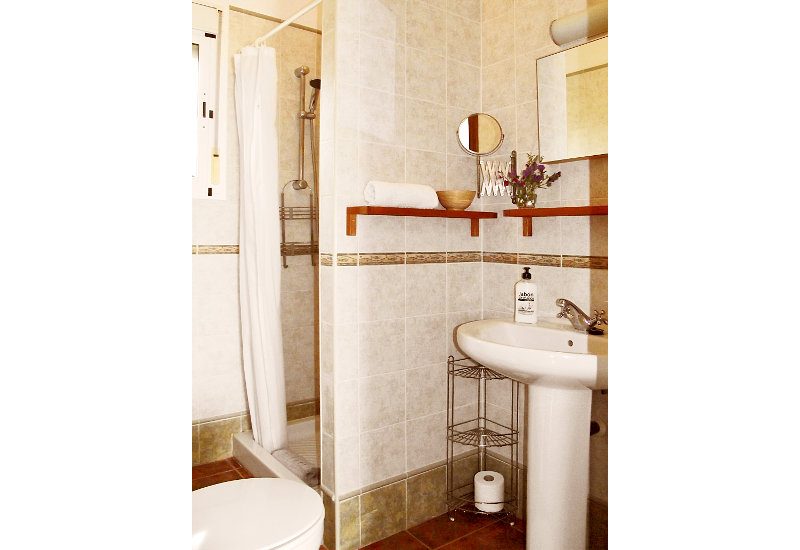 Ensuite bathroom of the master bedroom with shower and WC