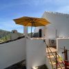 Upper terrace in the sun and with views of the countryside with bedroom
