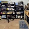 A special workshop with enough space for all tools and a workbench