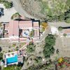 Draufsicht auf Casa La Zapatera mit Haupthaus und pool
