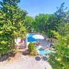 Aussicht vom Balkon Vom Balkon sieht man aus den Garten mit Terrasse und Pool und im Hintergrund die Maroma