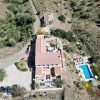 Drone view Top view of a new country house in the Axarquia