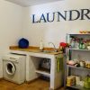 The laundry is fully equipped and offers a lot of space